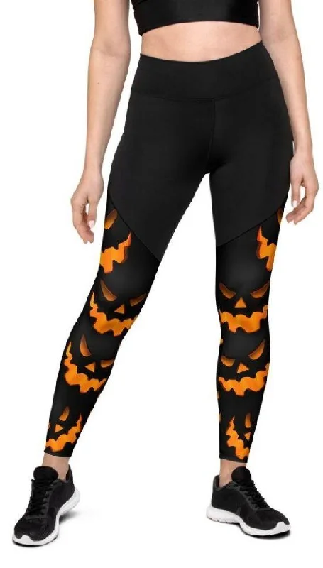 Spooky Pumpkin Compression Leggings