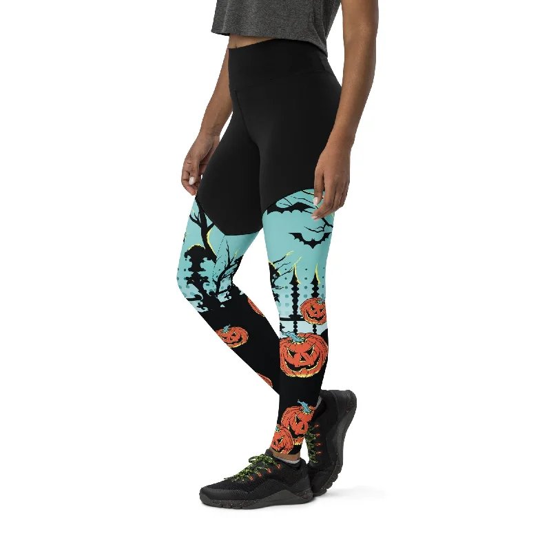 Jack O'Lantern Compression Leggings