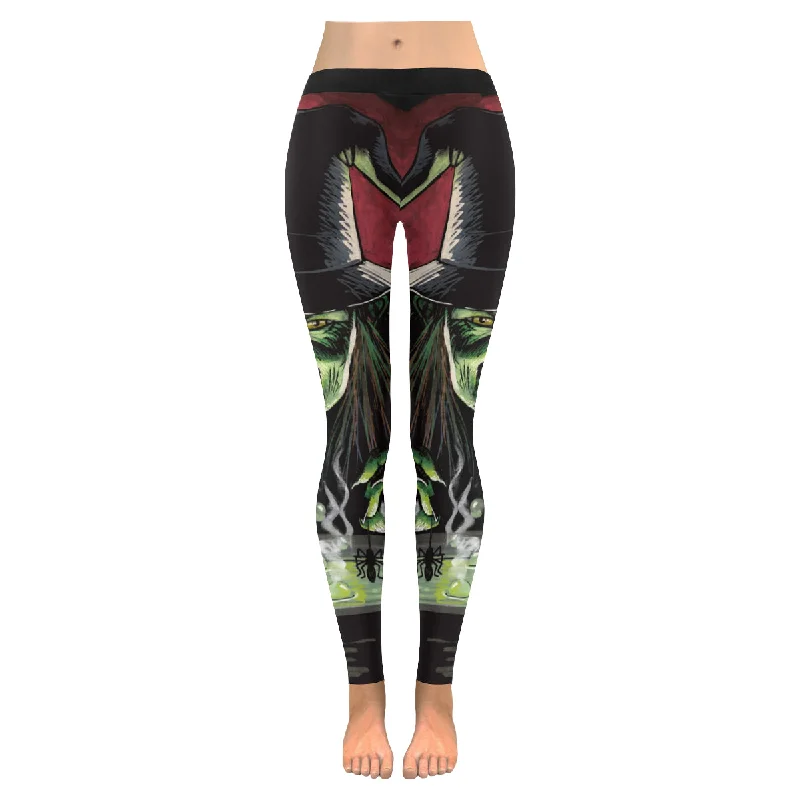 halloween witch Women's Low Rise Leggings (Invisible Stitch)