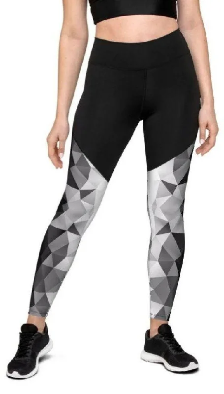 Glass Geometric Compression Leggings