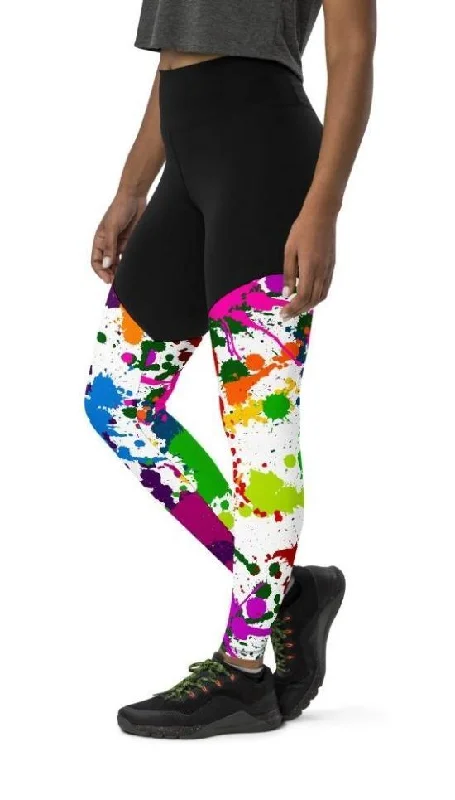 Color Splash Compression Leggings