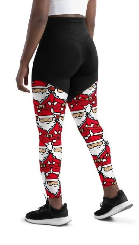 Cartoon Santa Compression Leggings