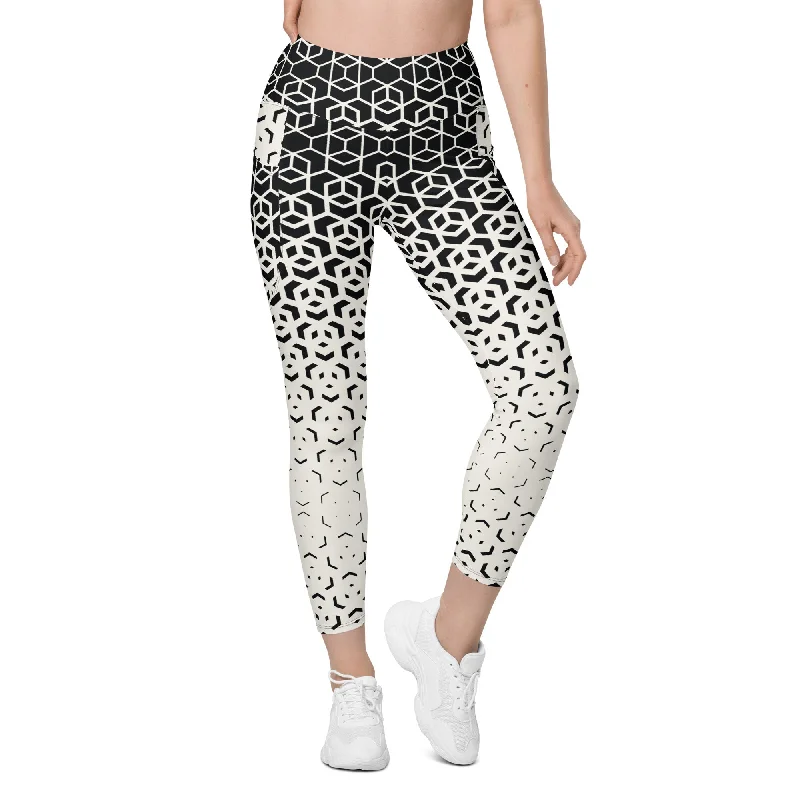 Infinite Geometric Leggings With Pockets