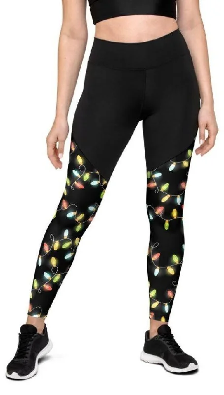 Christmas Lights Compression Leggings