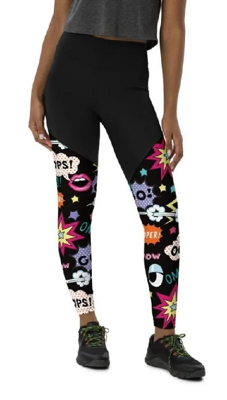 Super Cool Pop Art Compression Leggings