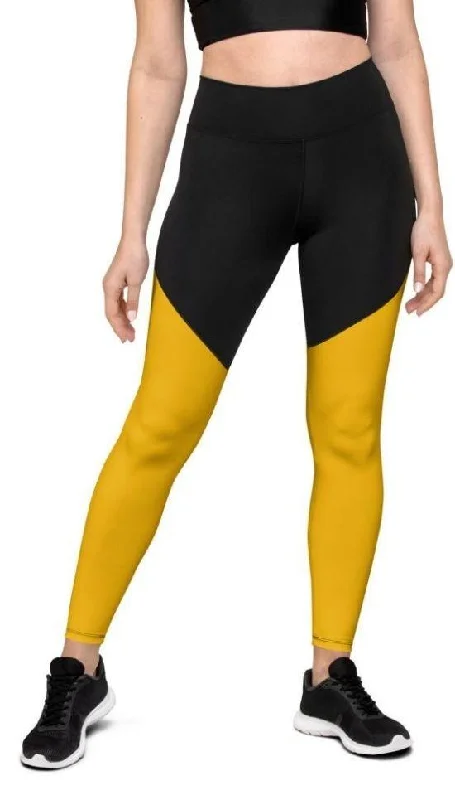 Mustard Yellow Compression Leggings