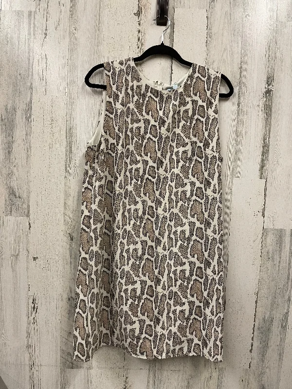 Weekend Deal Dress Casual Short By She + Sky In Brown, Size: L