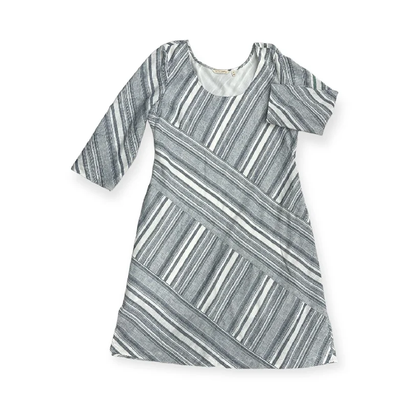 Time-Limited Offer Dress Casual Midi By Soft Surroundings In Blue & White, Size: M