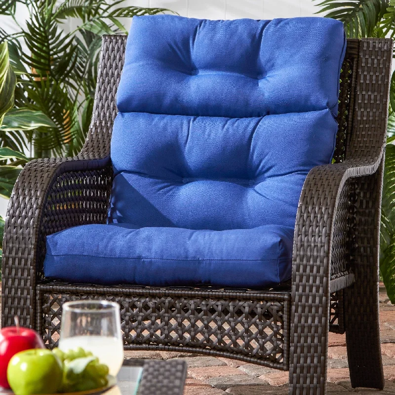 44x22-inch Outdoor Marine Blue High-back Chair Cushion (Cushion Only)