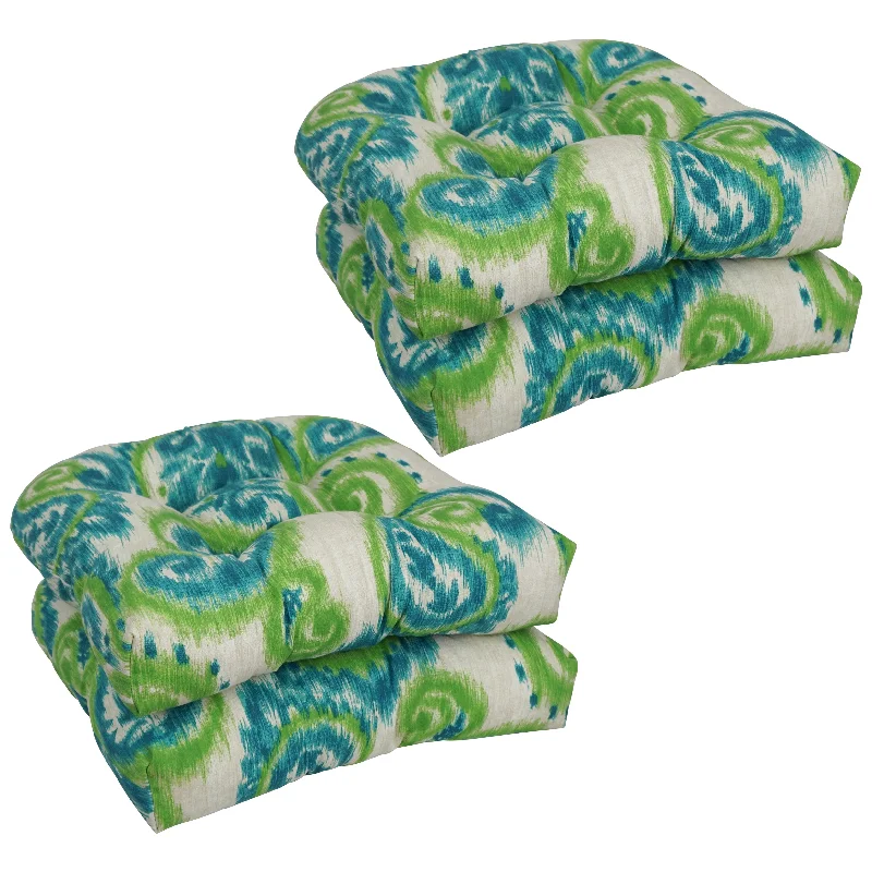 Blazing Needles 19-inch U-Shaped Dining Chair Cushions (Set of 4)