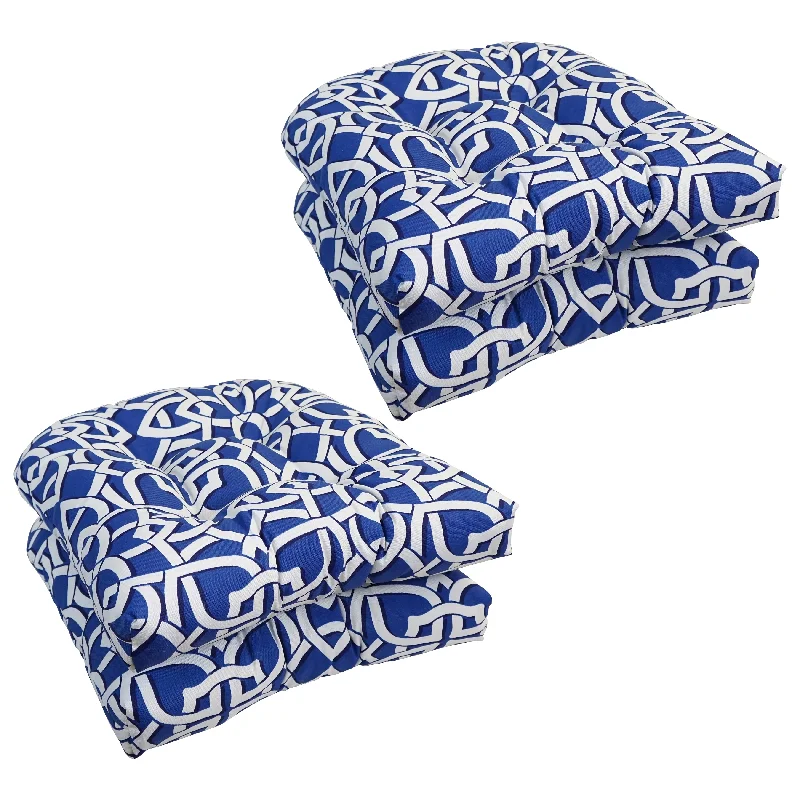 Blazing Needles 19-inch U-Shaped Dining Chair Cushions (Set of 4)