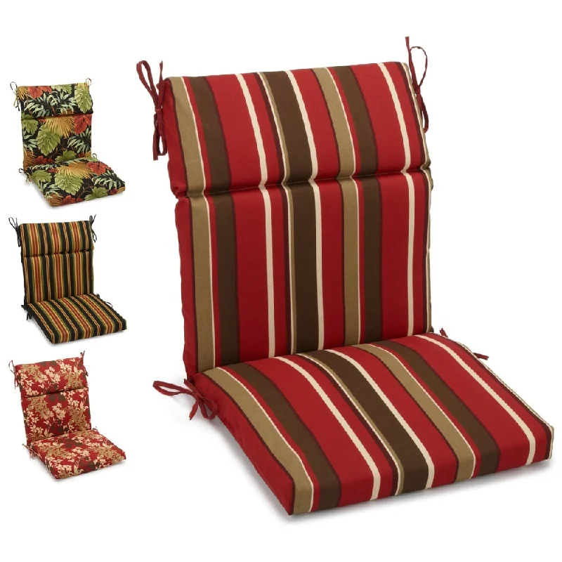 Blazing Needles 3-Section Indoor/Outdoor Chair Cushion - 42" x 22"