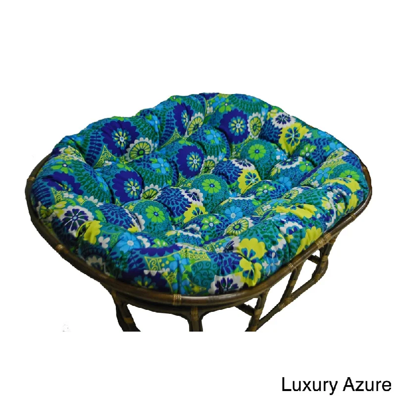 Blazing Needles 65-inch Indoor/Outdoor Double Papasan Cushion