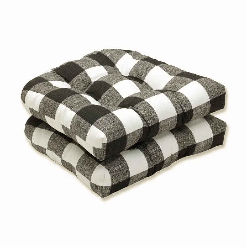 Boulder Bay Buffalo Check Wicker Seat Cushion (Set of 2) by Havenside Home