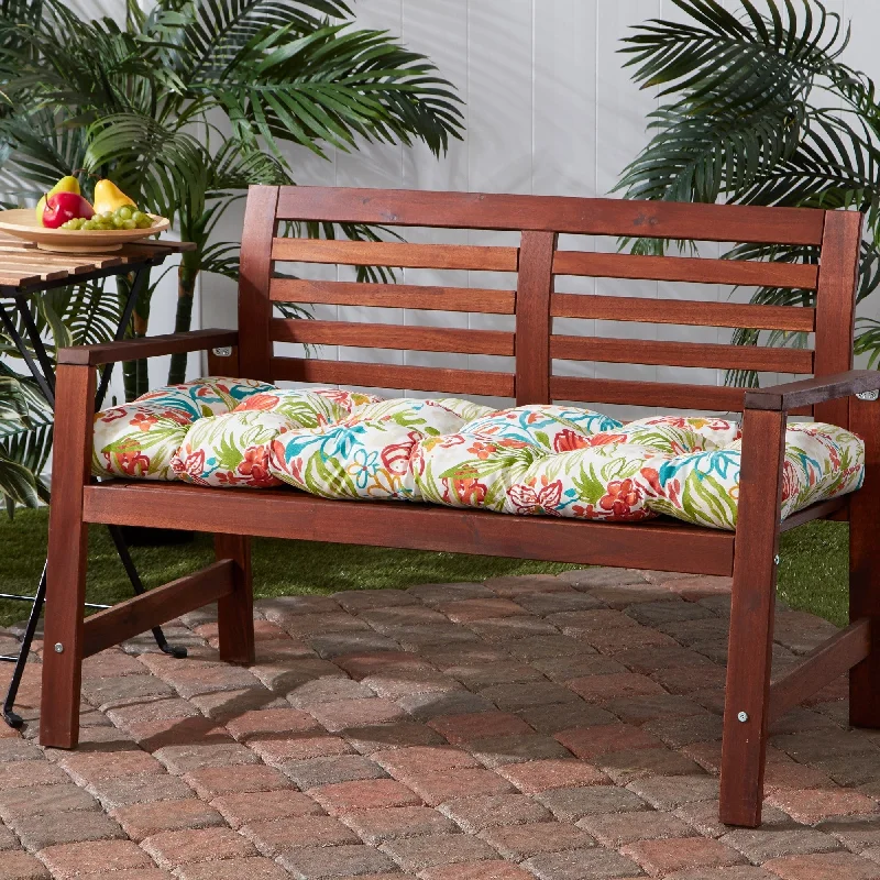 Breeze Floral 18-inch x 51-inch Outdoor Bench Cushion (Cushion Only)