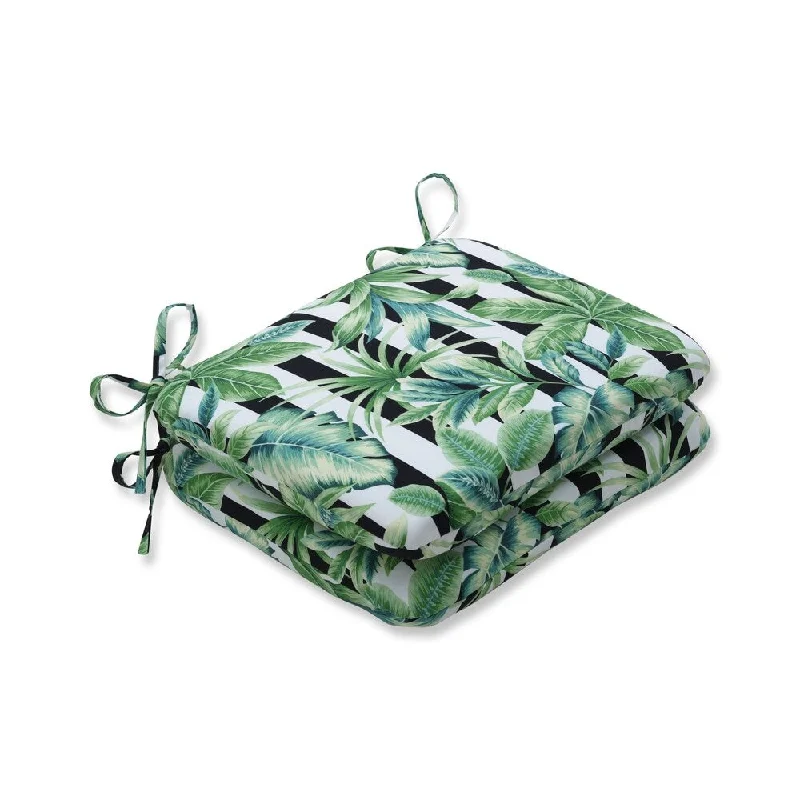 Freemont Palmetto Rounded Corners Seat Cushion (Set of 2)