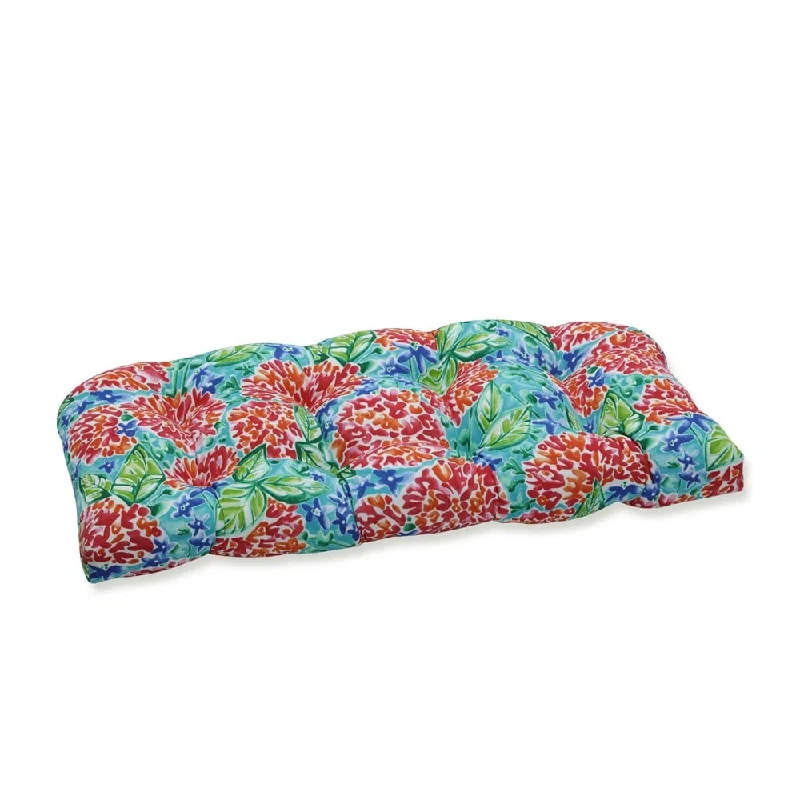 Garden Blooms Multi Wicker Loveseat Cushion