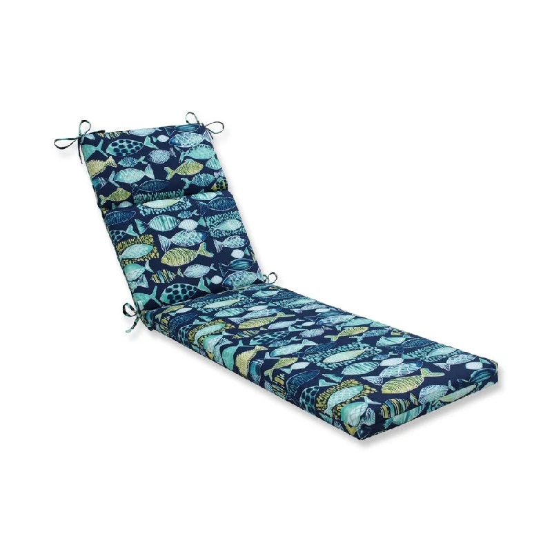 Hooked Lagoon Chaise Lounge Cushion