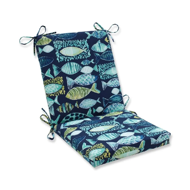 Hooked Lagoon Squared Corners Chair Cushion