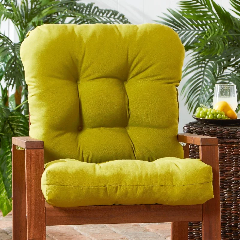 Kiwi Outdoor Green Seat/ Back Chair Cushion (Cushion Only)