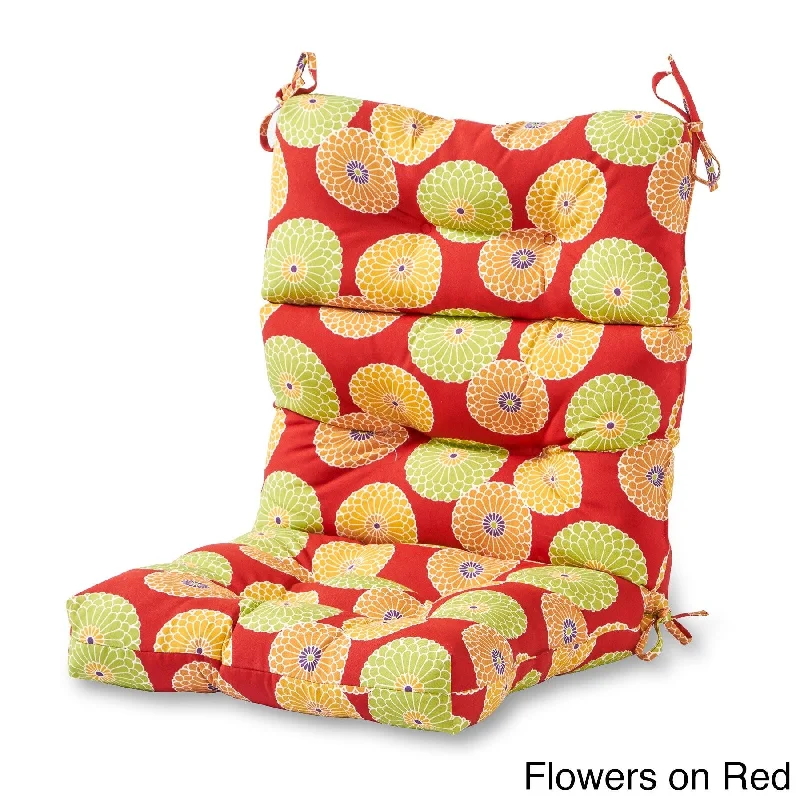 Marlow Floral 22-inch x 44-inch Outdoor High Back Chair Cushion (Cushion Only)