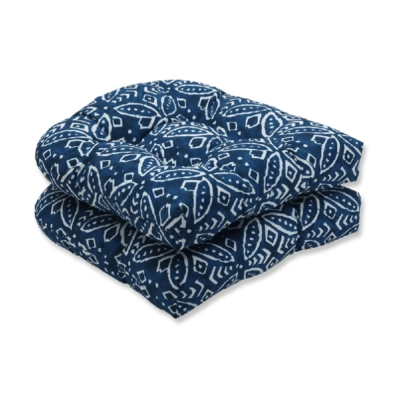 Merida Indigo Wicker Seat Cushion (Set of 2)