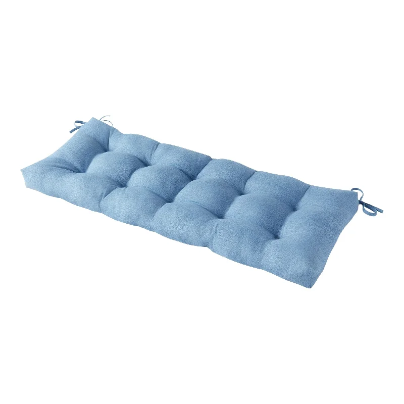 Outdoor Denim Tufted Bench Cushion (cushion only)