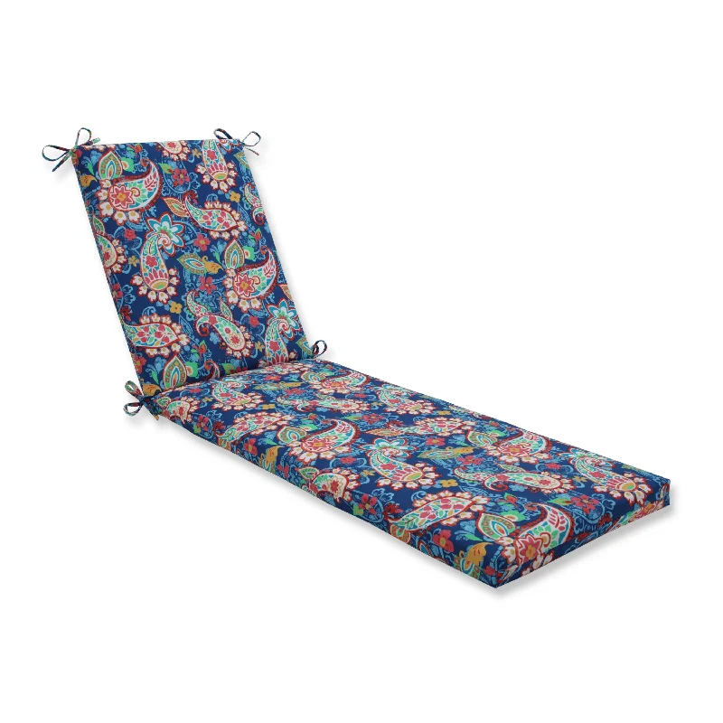 Paisley Party Blue Chaise Lounge Cushion 80x23x3