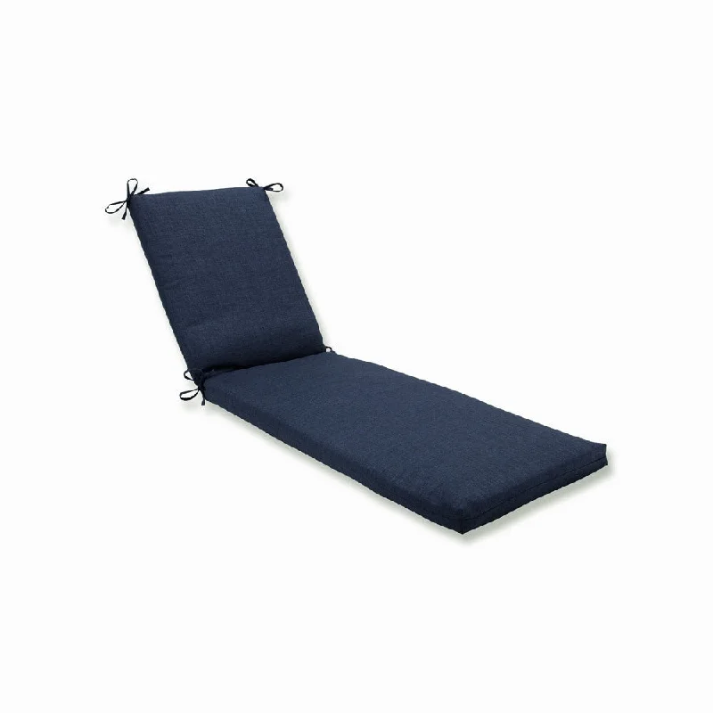 Pillow Perfect Outdoor/Indoor Rave Indigo Chaise Lounge Cushion 80x23x3