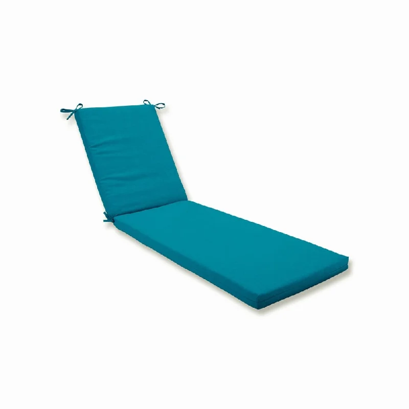 Pillow Perfect Outdoor/Indoor Rave Peacock Chaise Lounge Cushion 80x23x3