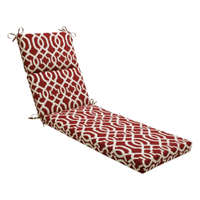 Pillow Perfect Outdoor New Geo Chaise Lounge Cushion