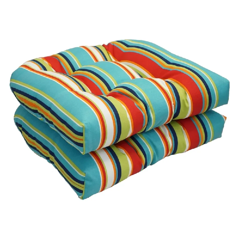 Solarium Shades of Breeze 19-inch U-shape Chair Cushion (Set of 2)