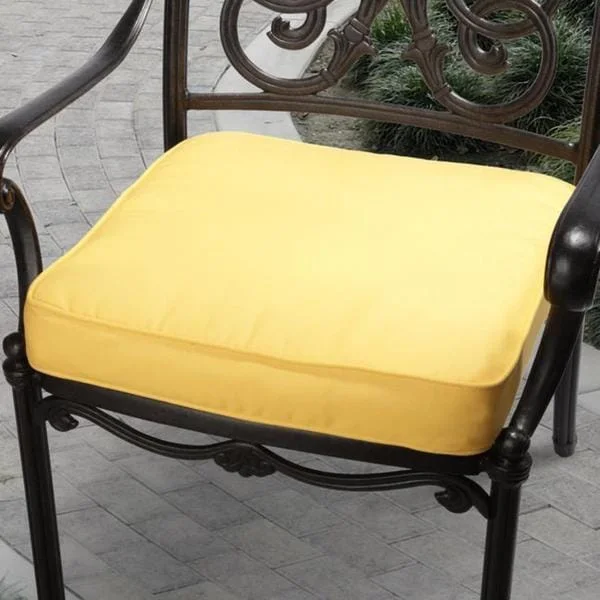 Sorra Home Clara 20-inch Indoor/ Outdoor Sunflower Yellow Cushion made with Sunbrella