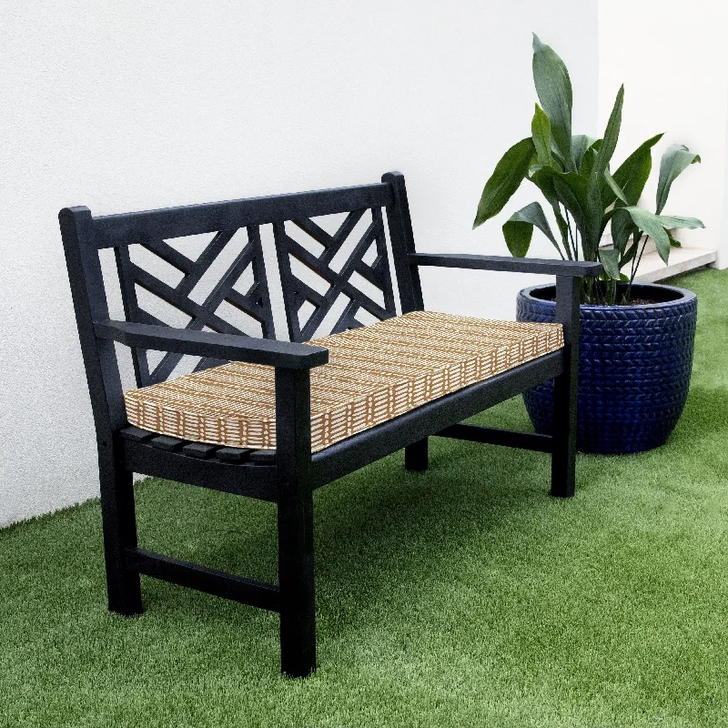 Sorra Home Deja Stucco Indoor/Outdoor Corded Bench Cushion