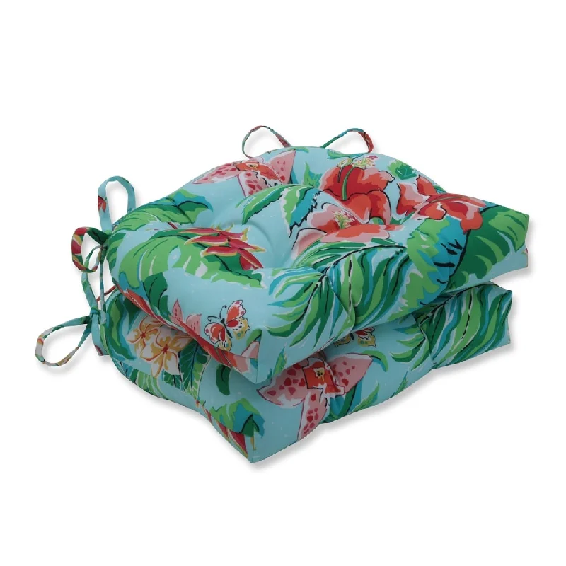 Tropical Paradise Reversible Chair Pad (Set of 2)