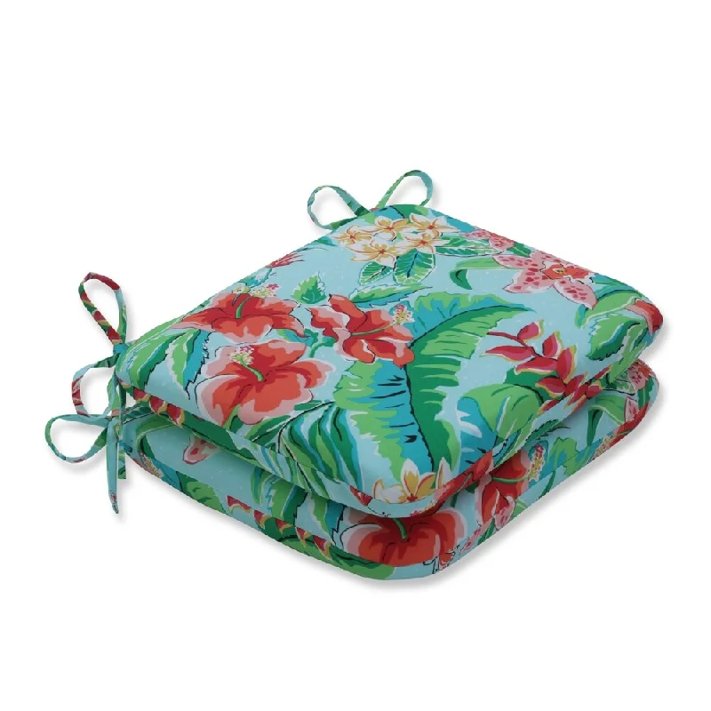 Tropical Paradise Rounded Corners Seat Cushion (Set of 2)