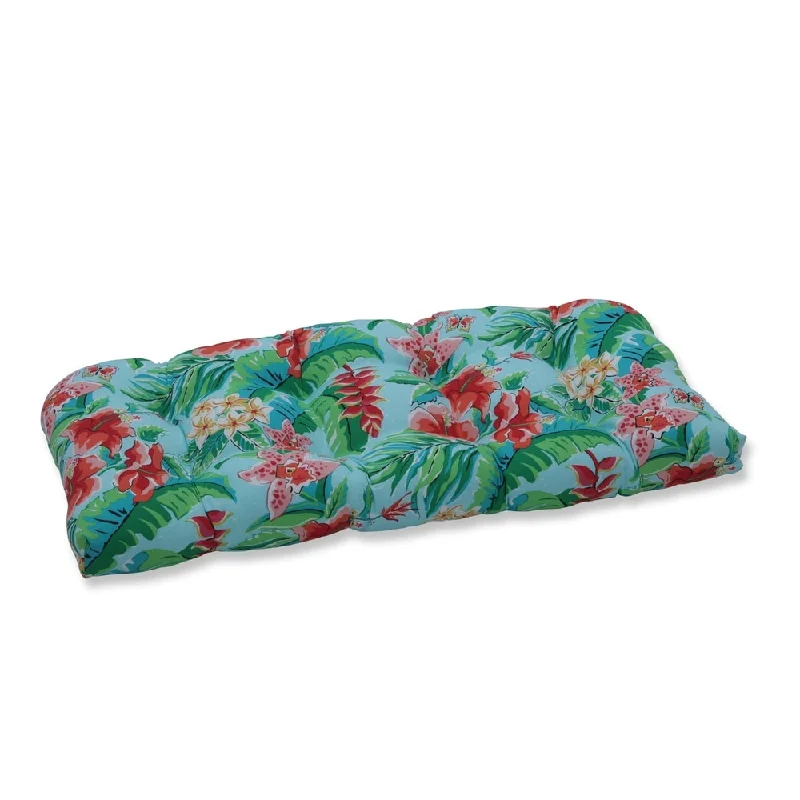 Tropical Paradise Wicker Loveseat Cushion