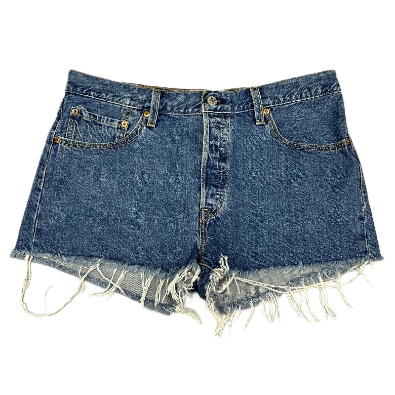 Blue Denim Shorts By Levis, Size: 12