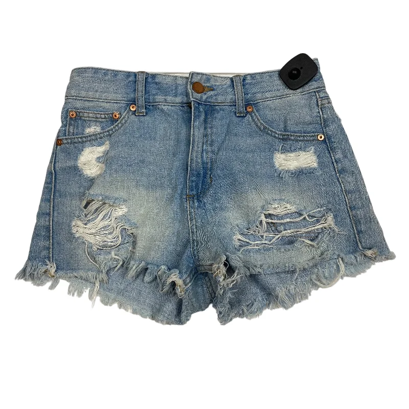 Blue Denim Shorts Just Black, Size S