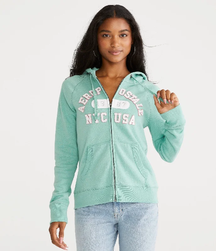 Aeropostale Arch Full-Zip Hoodie