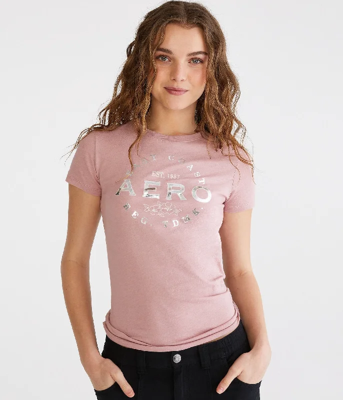 Aeropostale Foil Circle Graphic Tee