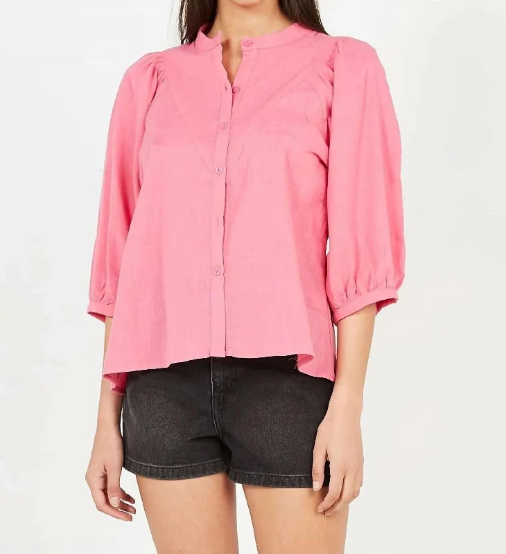 Alito Cotton Blouse In Pink