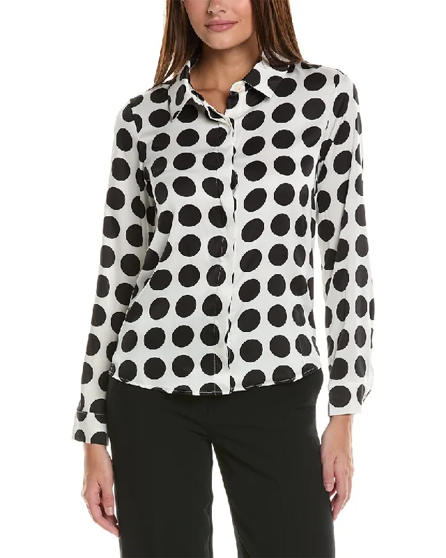 ANNA KAY Gretta Silk-Blend Blouse