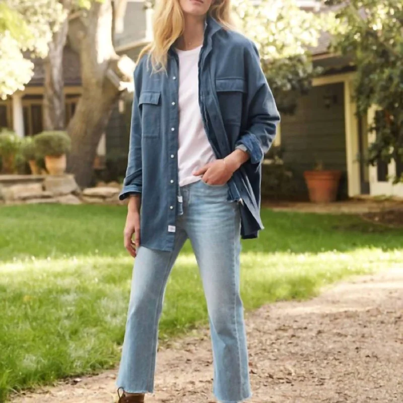 Mcloghlin Utility Shirt In Jean Flannel