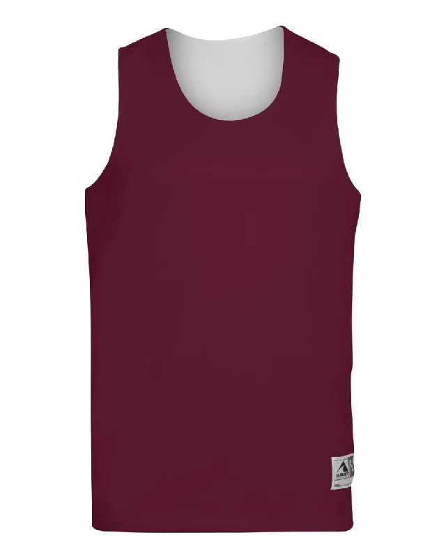 maroon/ white