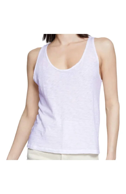 Scooped Tank Top In Wisteria