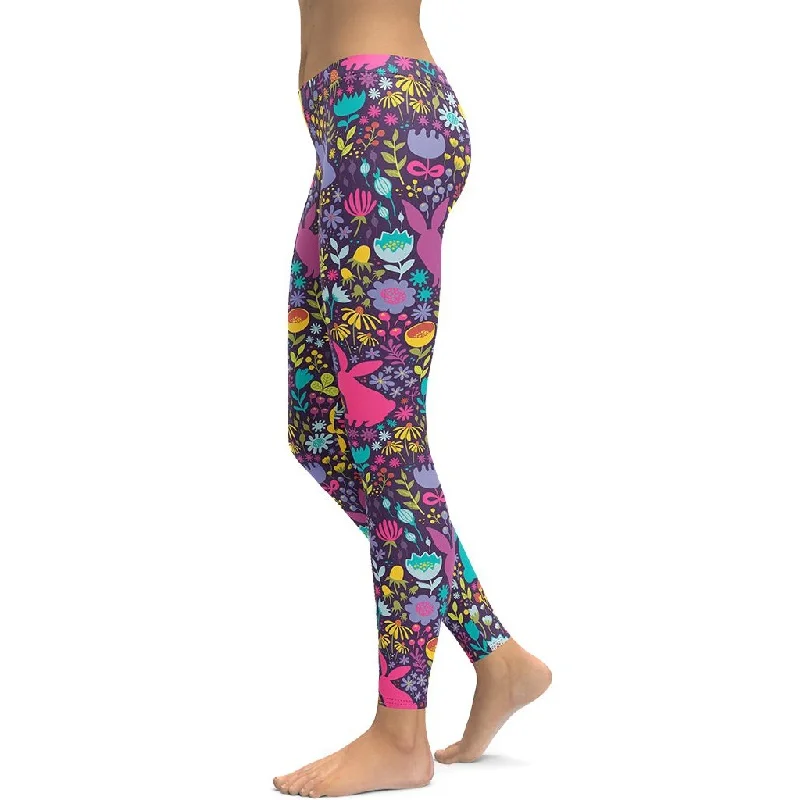 Easter Garden Leggings