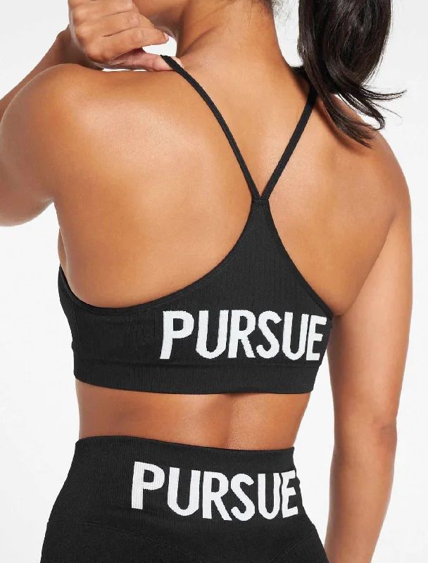 Lounge Seamless Sports Bra - Black