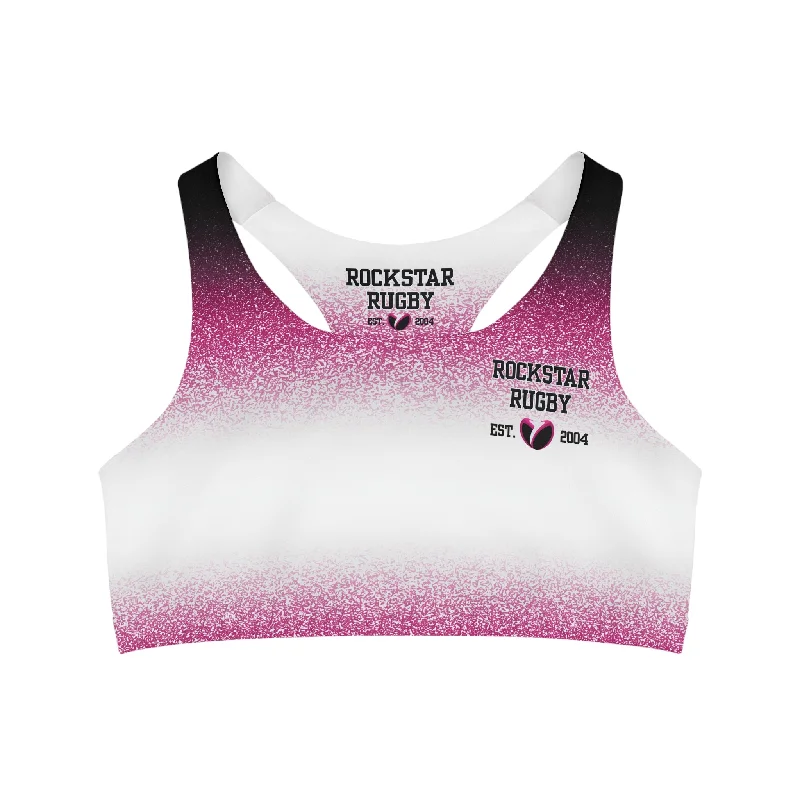 Pink Stardust Seamless Sports Bra