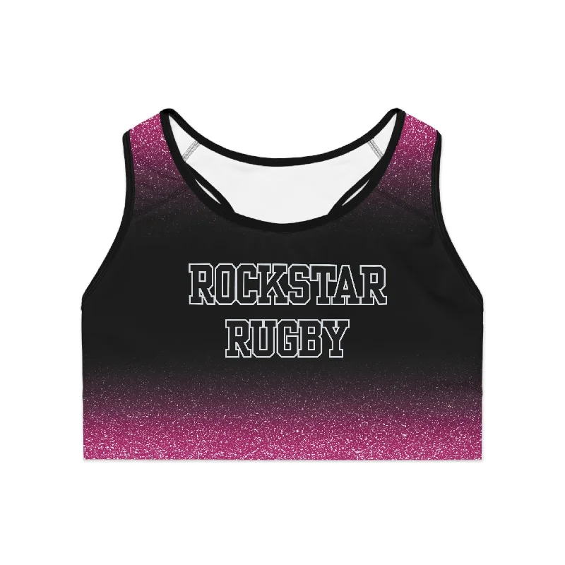 Pink Stardust Moisture Wicking Sports Bra